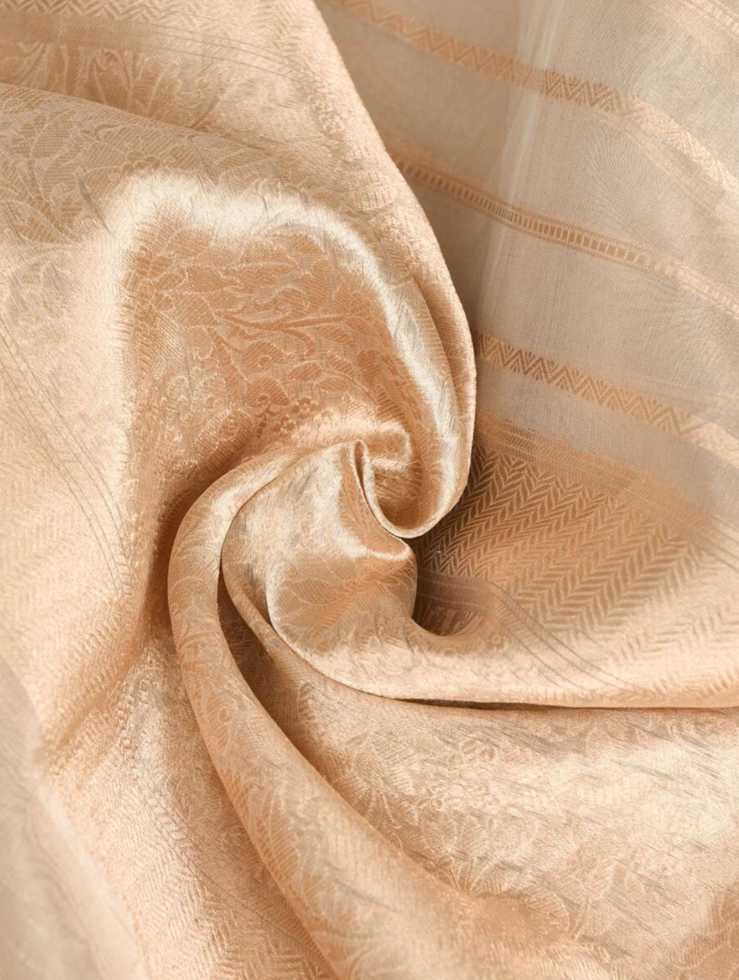 Gold Tissue Silk Banarasi Handloom Dupatta