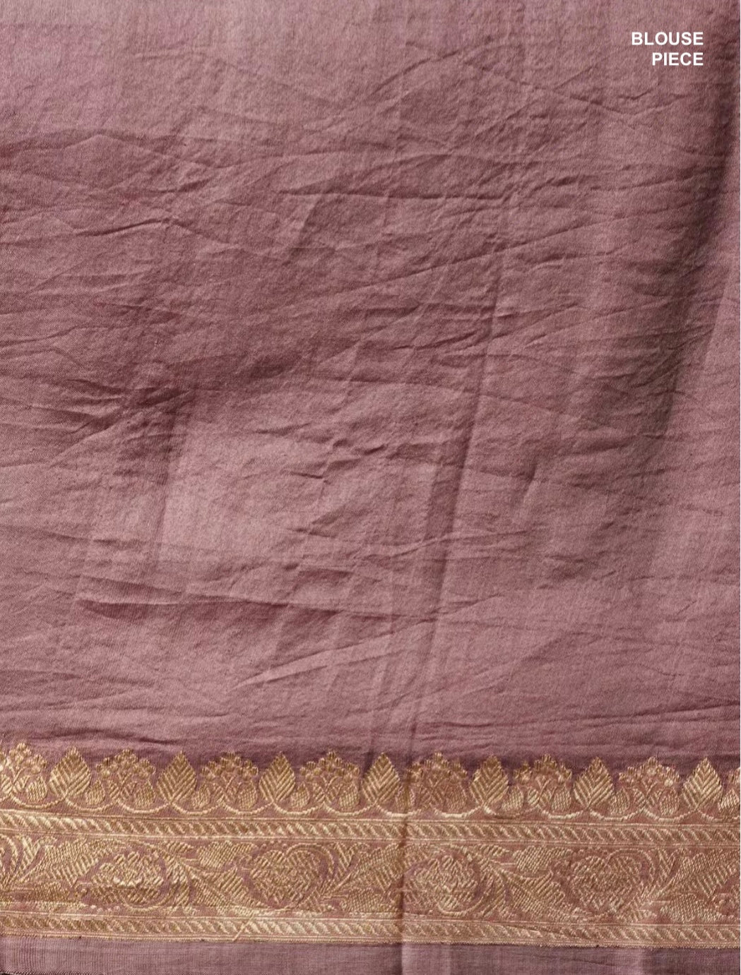 Mauve Kora Silk Handloom Banarasi Saree